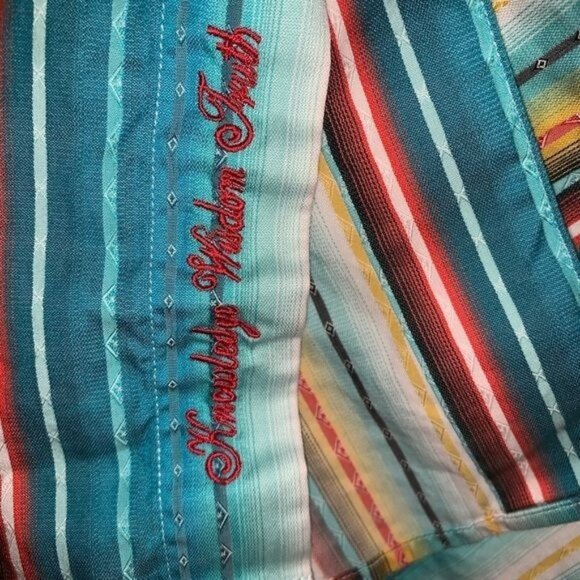 Robert Graham Mens Multicolor Striped Long Sleeve Shirt Size 2X - Picture 5 of 7